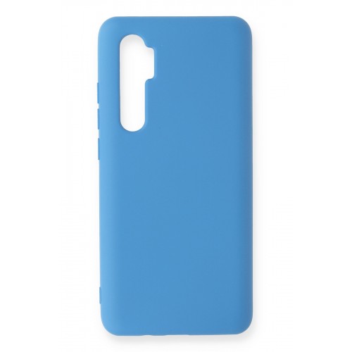 Newface Xiaomi Mi Note 10 Lite Kılıf Nano içi Kadife Silikon - Mavi Newface Xiaomi Mi Note 10 Lite Kılıf Nano içi Kadife Silikon - Mavi
