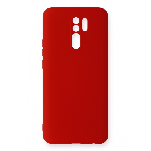 Newface Xiaomi Redmi 9 Kılıf Nano içi Kadife Silikon - Kırmızı Newface Xiaomi Redmi 9 Kılıf Nano içi Kadife Silikon - Kırmızı