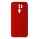 Newface Xiaomi Redmi 9 Kılıf Nano içi Kadife Silikon - Kırmızı Newface Xiaomi Redmi 9 Kılıf Nano içi Kadife Silikon - Kırmızı