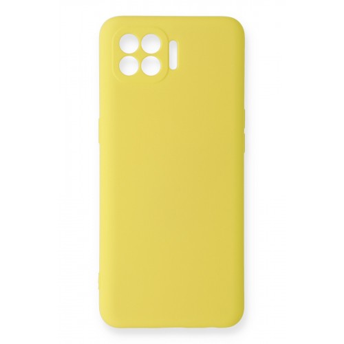 Newface Oppo Reno 4 Lite Kılıf Nano içi Kadife Silikon - Sarı Newface Oppo Reno 4 Lite Kılıf Nano içi Kadife Silikon - Sarı