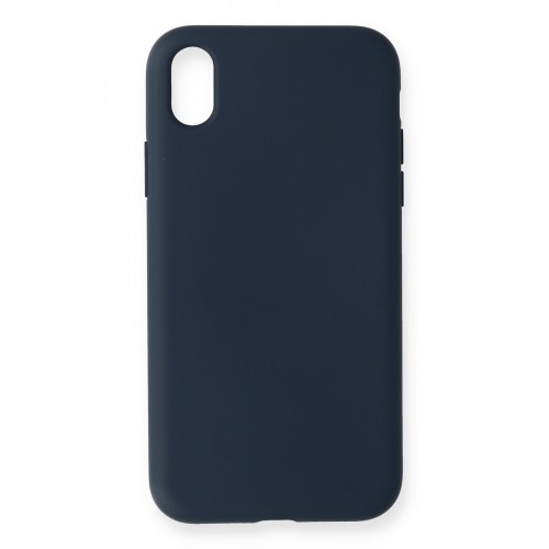 Newface iPhone XR Kılıf Nano içi Kadife Silikon - Lacivert Newface iPhone XR Kılıf Nano içi Kadife Silikon - Lacivert