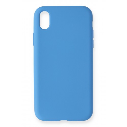 Newface iPhone XR Kılıf Nano içi Kadife Silikon - Mavi Newface iPhone XR Kılıf Nano içi Kadife Silikon - Mavi