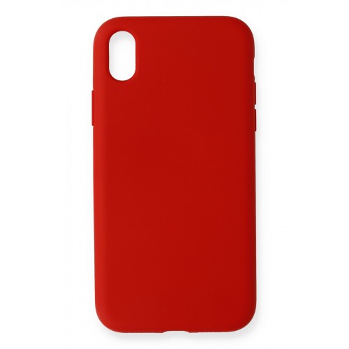 Newface iPhone XR Kılıf Nano içi Kadife Silikon - Kırmızı Newface iPhone XR Kılıf Nano içi Kadife Silikon - Kırmızı