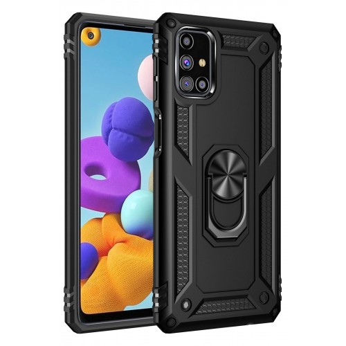Newface Samsung Galaxy M51 Kılıf Sofya Yüzüklü Silikon Kapak - Siyah Newface Samsung Galaxy M51 Kılıf Sofya Yüzüklü Silikon Kapak - Siyah