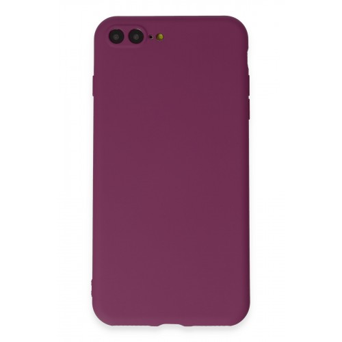 Newface iPhone 7 Plus Kılıf Premium Rubber Silikon - Mürdüm Newface iPhone 7 Plus Kılıf Premium Rubber Silikon - Mürdüm