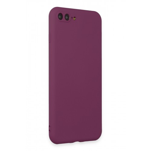 Newface iPhone 7 Plus Kılıf Premium Rubber Silikon - Mürdüm Newface iPhone 7 Plus Kılıf Premium Rubber Silikon - Mürdüm