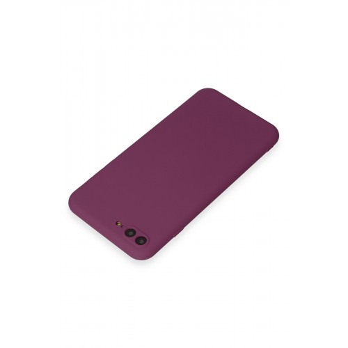 Newface iPhone 7 Plus Kılıf Premium Rubber Silikon - Mürdüm Newface iPhone 7 Plus Kılıf Premium Rubber Silikon - Mürdüm