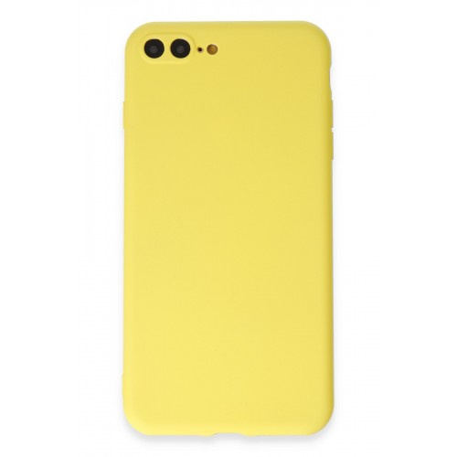 Newface iPhone 7 Plus Kılıf Premium Rubber Silikon - Sarı Newface iPhone 7 Plus Kılıf Premium Rubber Silikon - Sarı