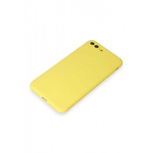 Newface iPhone 7 Plus Kılıf Premium Rubber Silikon - Sarı Newface iPhone 7 Plus Kılıf Premium Rubber Silikon - Sarı