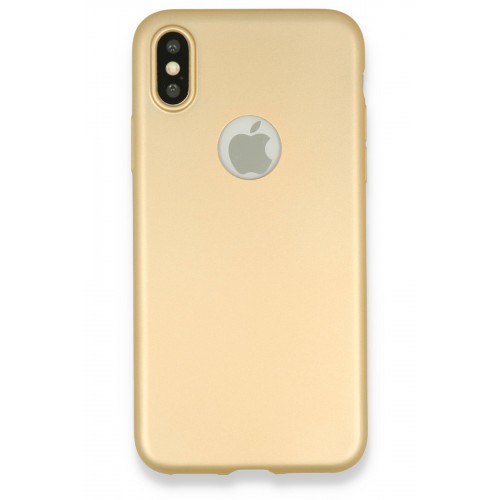 Newface iPhone XS Kılıf Premium Rubber Silikon - Gold Newface iPhone XS Kılıf Premium Rubber Silikon - Gold