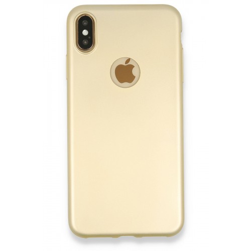 Newface iPhone XS Max Kılıf Premium Rubber Silikon - Gold Newface iPhone XS Max Kılıf Premium Rubber Silikon - Gold