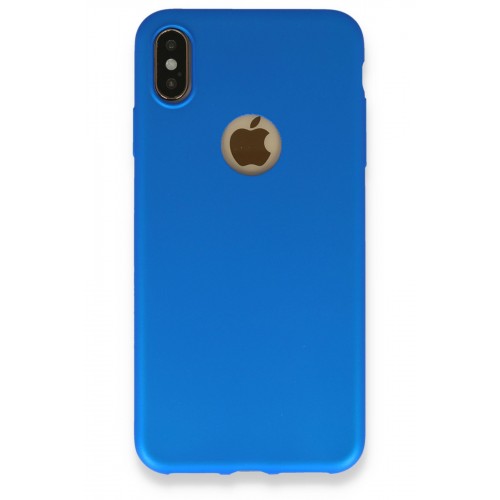 Newface iPhone XS Max Kılıf Premium Rubber Silikon - Mavi Newface iPhone XS Max Kılıf Premium Rubber Silikon - Mavi