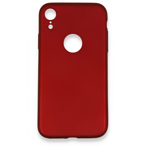 Newface iPhone XR Kılıf Premium Rubber Silikon - Bordo Newface iPhone XR Kılıf Premium Rubber Silikon - Bordo
