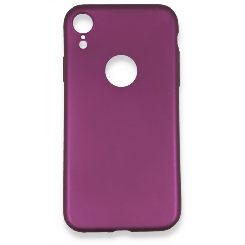 Newface iPhone XR Kılıf Premium Rubber Silikon - Mürdüm Newface iPhone XR Kılıf Premium Rubber Silikon - Mürdüm