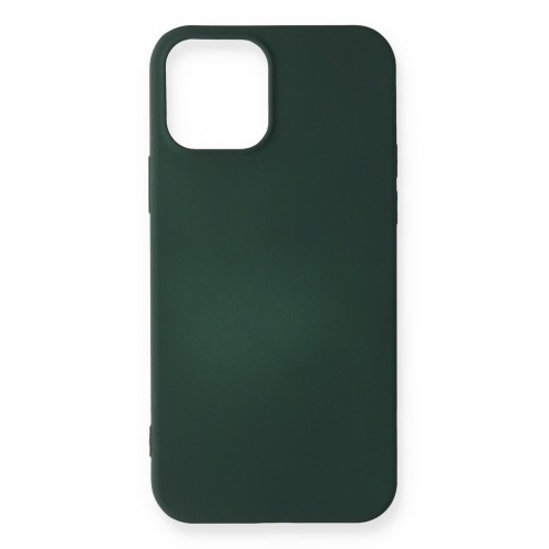 Newface iPhone 12 Mini Kılıf Premium Rubber Silikon - Koyu Yeşil Newface iPhone 12 Mini Kılıf Premium Rubber Silikon - Koyu Yeşil