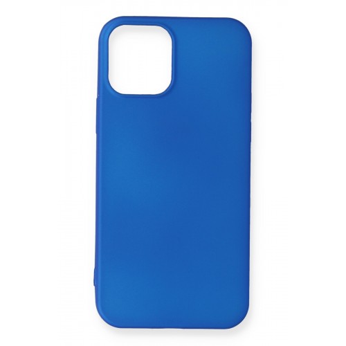 Newface iPhone 12 Kılıf Premium Rubber Silikon - Mavi Newface iPhone 12 Kılıf Premium Rubber Silikon - Mavi