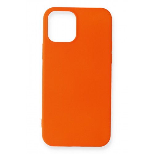 Newface iPhone 12 Kılıf Premium Rubber Silikon - Turuncu Newface iPhone 12 Kılıf Premium Rubber Silikon - Turuncu