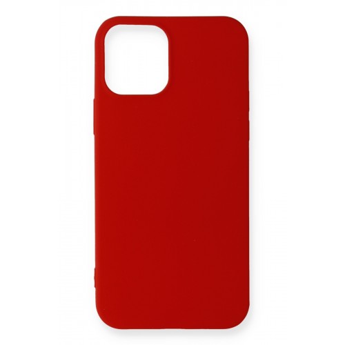 Newface iPhone 12 Pro Max Kılıf Premium Rubber Silikon - Koyu Kırmızı Newface iPhone 12 Pro Max Kılıf Premium Rubber Silikon - Koyu Kırmızı