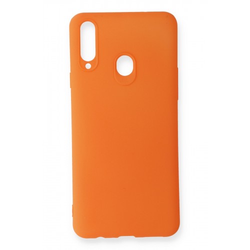 Newface Samsung Galaxy A20S Kılıf Premium Rubber Silikon - Turuncu Newface Samsung Galaxy A20S Kılıf Premium Rubber Silikon - Turuncu