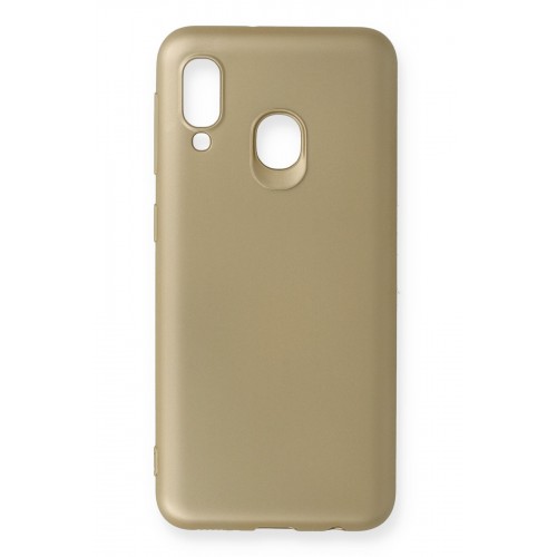 Newface Samsung Galaxy A20E Kılıf Premium Rubber Silikon - Gold Newface Samsung Galaxy A20E Kılıf Premium Rubber Silikon - Gold