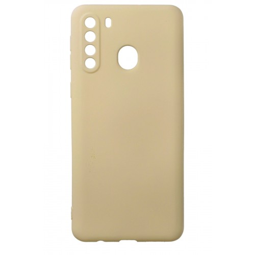 Newface Samsung Galaxy A21 Kılıf Premium Rubber Silikon - Gold Newface Samsung Galaxy A21 Kılıf Premium Rubber Silikon - Gold