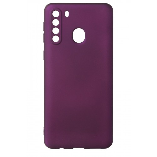 Newface Samsung Galaxy A21 Kılıf Premium Rubber Silikon - Mürdüm Newface Samsung Galaxy A21 Kılıf Premium Rubber Silikon - Mürdüm