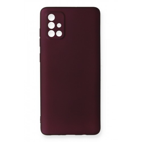 Newface Samsung Galaxy A71 Kılıf Premium Rubber Silikon - Mürdüm Newface Samsung Galaxy A71 Kılıf Premium Rubber Silikon - Mürdüm