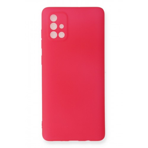 Newface Samsung Galaxy A71 Kılıf Premium Rubber Silikon - Pembe Newface Samsung Galaxy A71 Kılıf Premium Rubber Silikon - Pembe