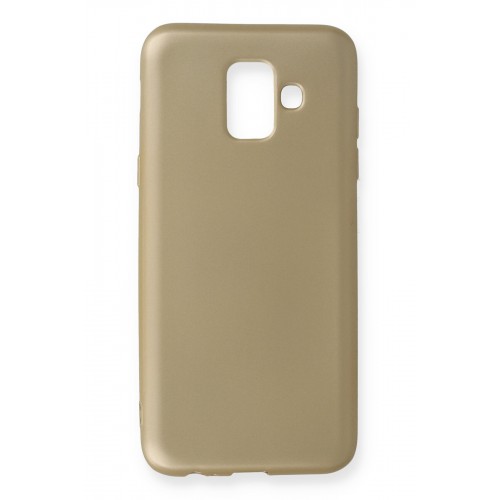 Newface Samsung Galaxy A6 2018 Kılıf Premium Rubber Silikon - Gold Newface Samsung Galaxy A6 2018 Kılıf Premium Rubber Silikon - Gold