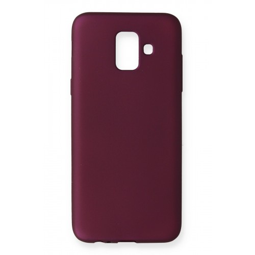 Newface Samsung Galaxy A6 2018 Kılıf Premium Rubber Silikon - Mürdüm Newface Samsung Galaxy A6 2018 Kılıf Premium Rubber Silikon - Mürdüm