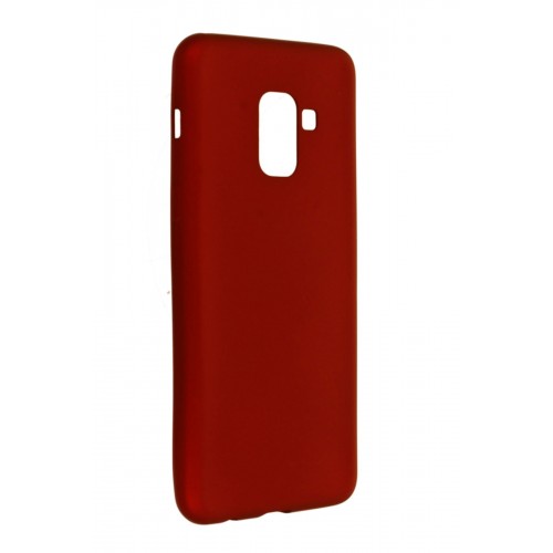 Newface Samsung Galaxy A8 2018 Kılıf Premium Rubber Silikon - Bordo Newface Samsung Galaxy A8 2018 Kılıf Premium Rubber Silikon - Bordo