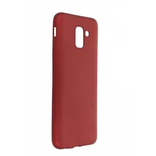 Newface Samsung Galaxy J6 Kılıf Premium Rubber Silikon - Bordo Newface Samsung Galaxy J6 Kılıf Premium Rubber Silikon - Bordo