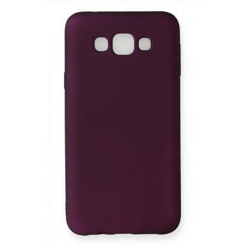 Newface Samsung Galaxy E7 Kılıf Premium Rubber Silikon - Mürdüm Newface Samsung Galaxy E7 Kılıf Premium Rubber Silikon - Mürdüm