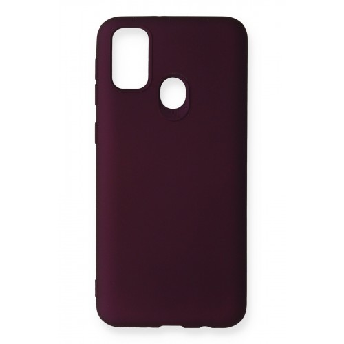 Newface Samsung Galaxy M30S Kılıf Premium Rubber Silikon - Mürdüm Newface Samsung Galaxy M30S Kılıf Premium Rubber Silikon - Mürdüm