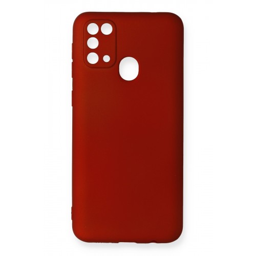 Newface Samsung Galaxy M31 Kılıf Premium Rubber Silikon - Bordo Newface Samsung Galaxy M31 Kılıf Premium Rubber Silikon - Bordo