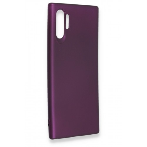 Newface Samsung Galaxy Note 10 Plus Kılıf Premium Rubber Silikon - Mürdüm Newface Samsung Galaxy Note 10 Plus Kılıf Premium Rubber Silikon - Mürdüm