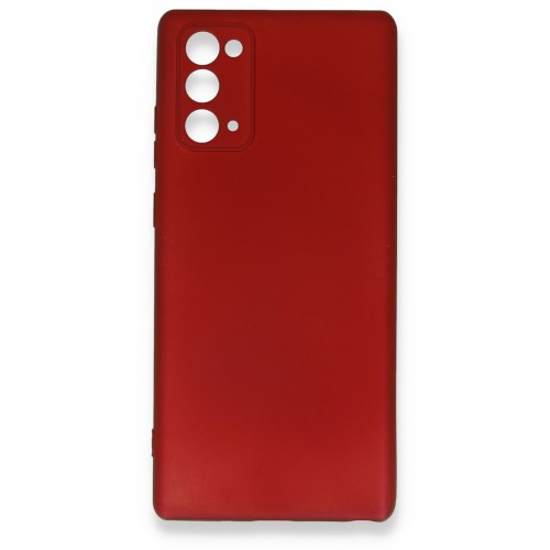Newface Samsung Galaxy Note 20 Kılıf Premium Rubber Silikon - Bordo Newface Samsung Galaxy Note 20 Kılıf Premium Rubber Silikon - Bordo