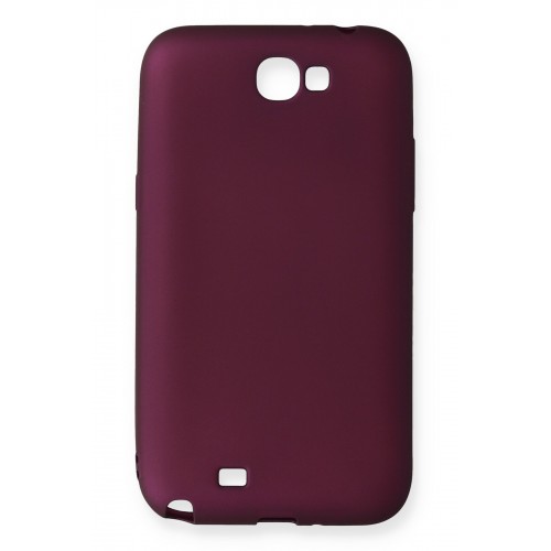 Newface Samsung Galaxy Note 2 / N7100 Kılıf Premium Rubber Silikon - Mürdüm Newface Samsung Galaxy Note 2 / N7100 Kılıf Premium Rubber Silikon - Mürdüm