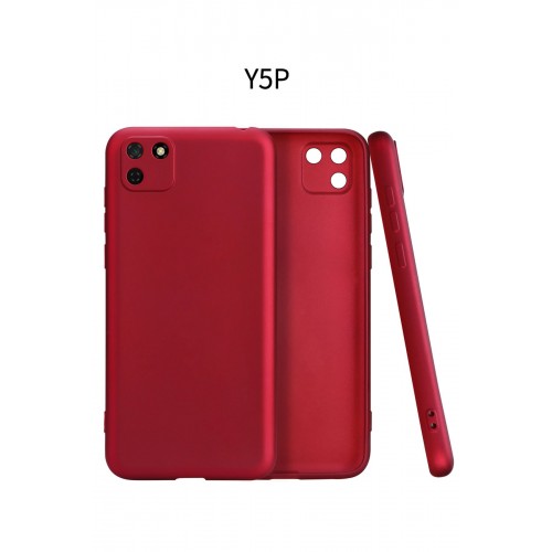Newface Huawei Y5P Kılıf Premium Rubber Silikon - Bordo Newface Huawei Y5P Kılıf Premium Rubber Silikon - Bordo