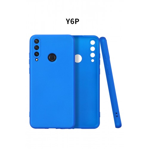 Newface Huawei Y6P Kılıf Premium Rubber Silikon - Mavi Newface Huawei Y6P Kılıf Premium Rubber Silikon - Mavi
