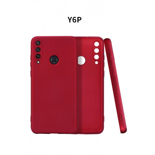 Newface Huawei Y6P Kılıf Premium Rubber Silikon - Bordo Newface Huawei Y6P Kılıf Premium Rubber Silikon - Bordo