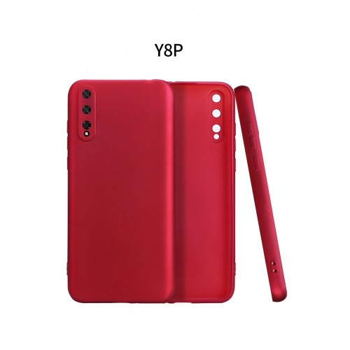 Newface Huawei Y8P Kılıf Premium Rubber Silikon - Bordo Newface Huawei Y8P Kılıf Premium Rubber Silikon - Bordo