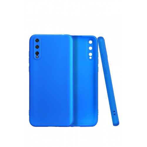 Newface Huawei P Smart S Kılıf Premium Rubber Silikon - Mavi Newface Huawei P Smart S Kılıf Premium Rubber Silikon - Mavi