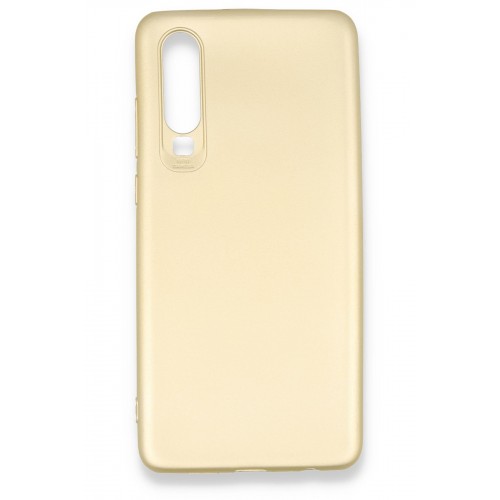 Newface Huawei P30 Kılıf Premium Rubber Silikon - Gold Newface Huawei P30 Kılıf Premium Rubber Silikon - Gold