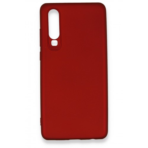 Newface Huawei P30 Kılıf Premium Rubber Silikon - Bordo Newface Huawei P30 Kılıf Premium Rubber Silikon - Bordo