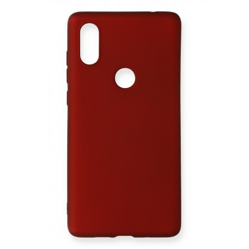 Newface Xiaomi Mi Mix 2S Kılıf Premium Rubber Silikon - Bordo Newface Xiaomi Mi Mix 2S Kılıf Premium Rubber Silikon - Bordo