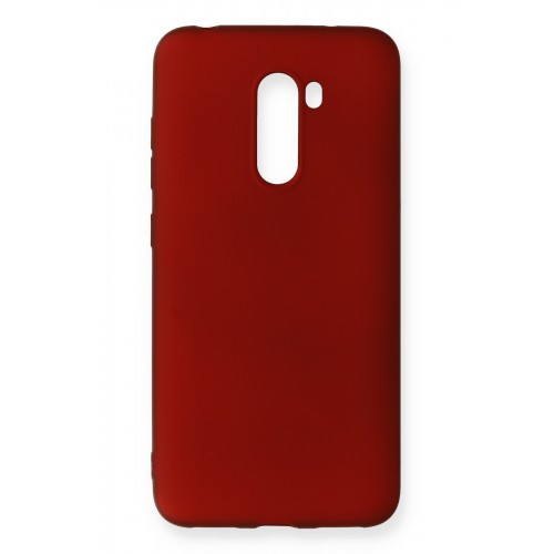 Newface Xiaomi Pocophone F1 Kılıf Premium Rubber Silikon - Bordo Newface Xiaomi Pocophone F1 Kılıf Premium Rubber Silikon - Bordo