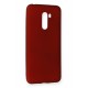 Newface Xiaomi Pocophone F1 Kılıf Premium Rubber Silikon - Bordo Newface Xiaomi Pocophone F1 Kılıf Premium Rubber Silikon - Bordo