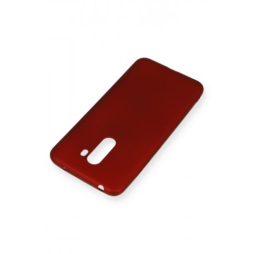 Newface Xiaomi Pocophone F1 Kılıf Premium Rubber Silikon - Bordo Newface Xiaomi Pocophone F1 Kılıf Premium Rubber Silikon - Bordo