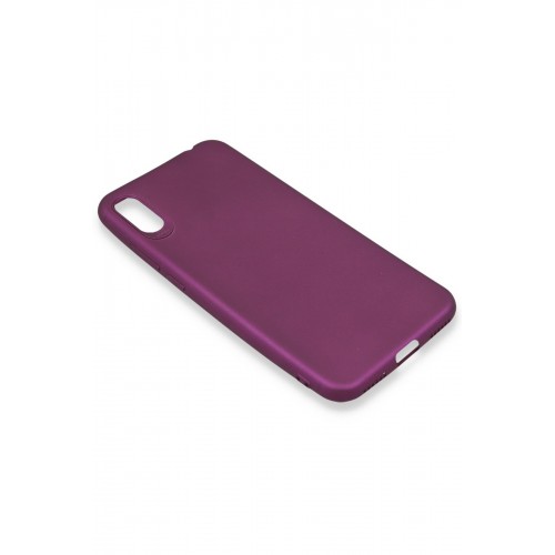 Newface Xiaomi Redmi 7A Kılıf Premium Rubber Silikon - Mürdüm Newface Xiaomi Redmi 7A Kılıf Premium Rubber Silikon - Mürdüm